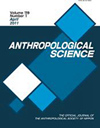 ANTHROPOLOGICAL SCIENCE杂志封面